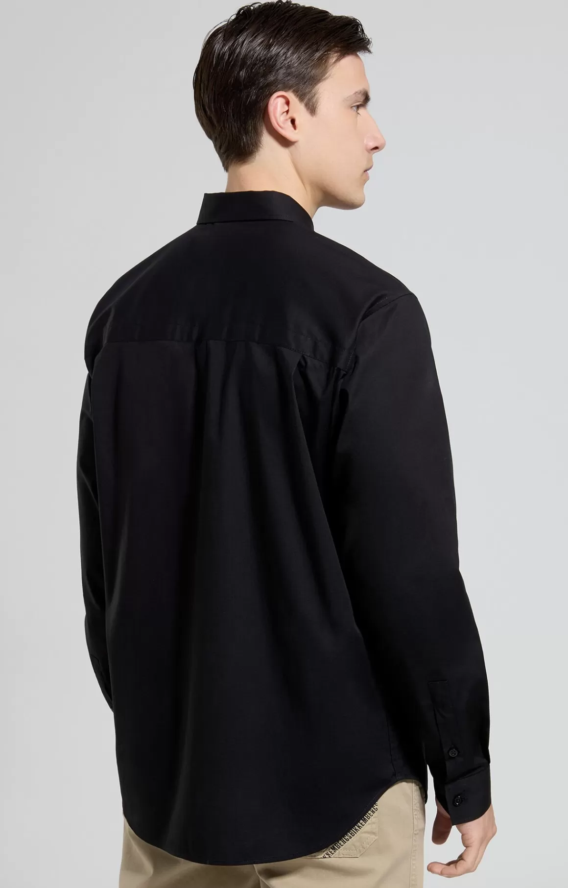 Shirts^Bikkembergs Men's Slim Fit Shirt meteorite black